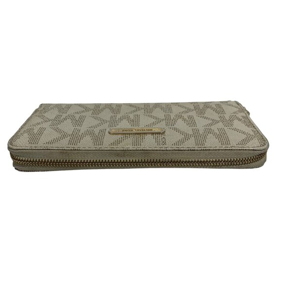 MICHAEL KORS MK Logo Jet Set Travel Signature Zip Around Accordion Long Wallet - Picture 4 of 12